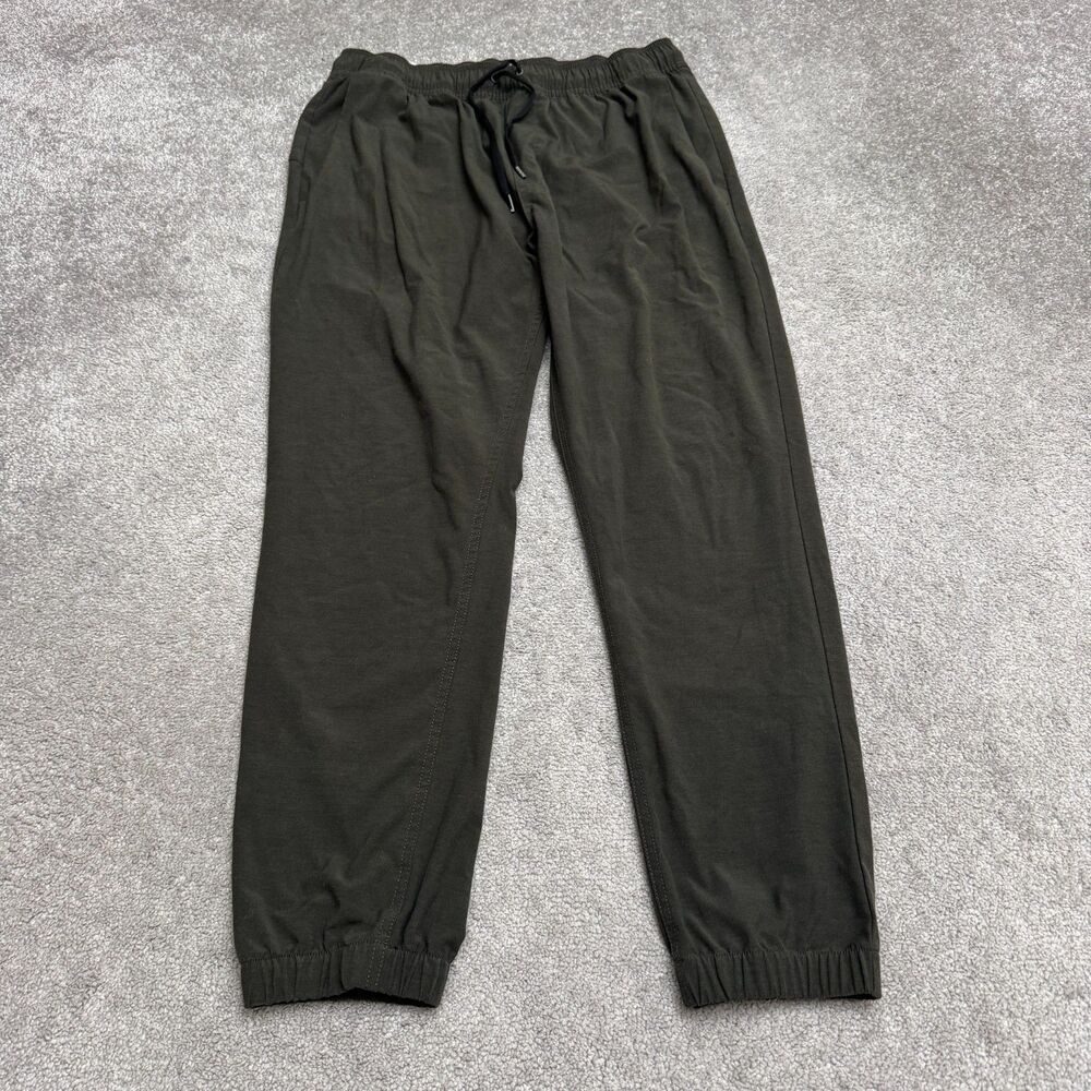 Volcom Frickin Elastic Waist Travel Jogger Pants Men XL Green Stretch Drawstring